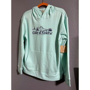 Bixby boys Mint Cote d'Azur Hoodie Size 16/18 XL NWT
